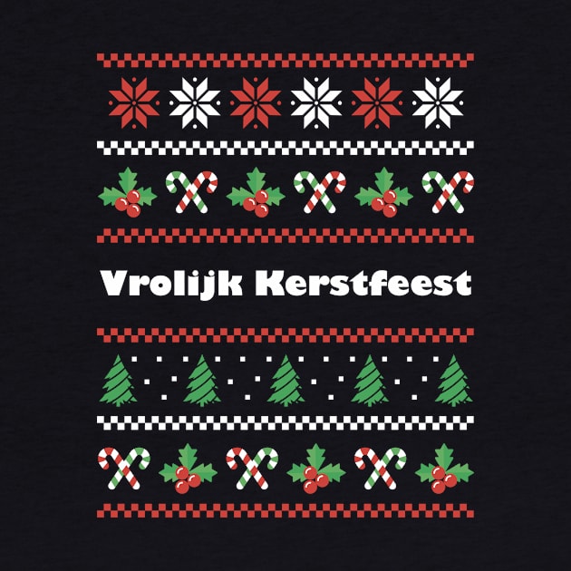 Dutch Christmas Vrolijk Kerstfeest by SunburstGeo